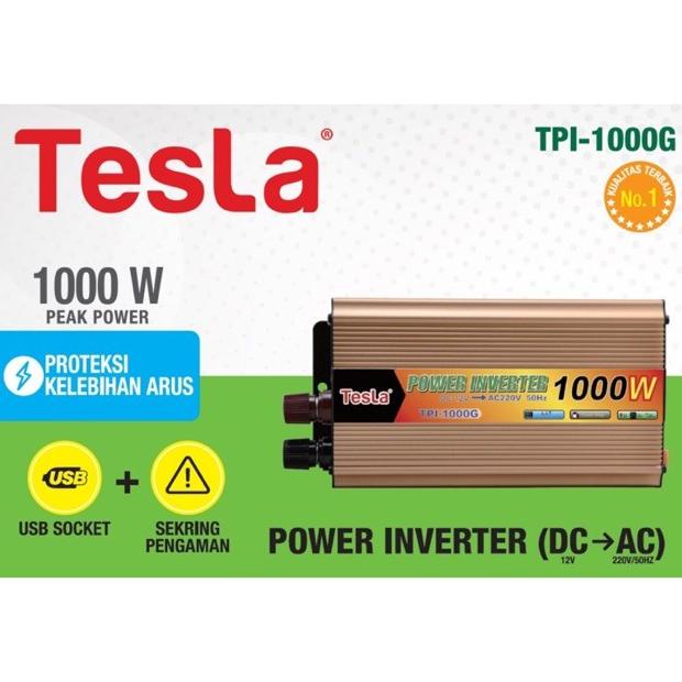 Power Inverter Tesla 1000 Watt DC to AC Non COD