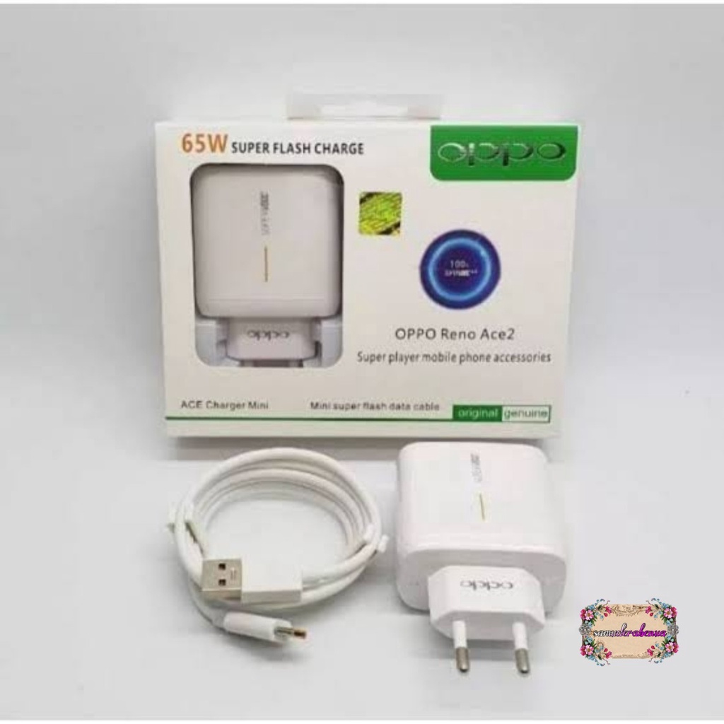 Charger Cashan tc Oppo 65W Type C Super Vooc Reno Ace 2 usb cable data C Charge Fast Charging Support TypeC Original 100% A5 2020 a9 2020 reno4 SB4577