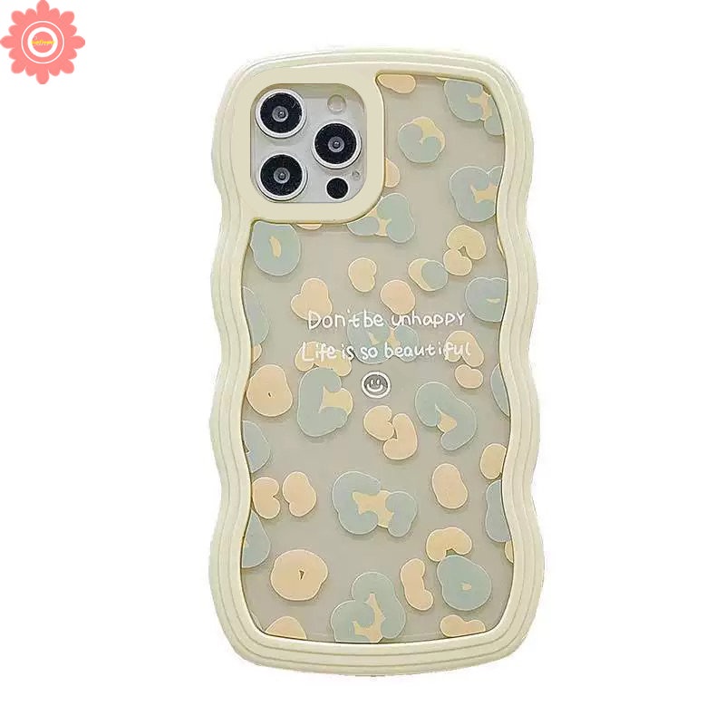 Fashion Motif Leopard Case Oppo A95 A5 A5s A15 A96 A54 A74 A3s A16s A55 A12 A16 A17K A17 A57 A5 A9 2020 A76 A77 A7 A16K A1k A77s A53 A52 Reno 8 7 7Z 8Z 6 A12E Wavy Edge Soft Sarung TPU