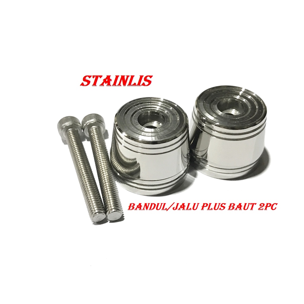 JALU STANG STAINLIS MATIC BEBEK SPORT DLL BANDUL STANG STAINLIS KROM UNIVERSAL ALL MOTOR