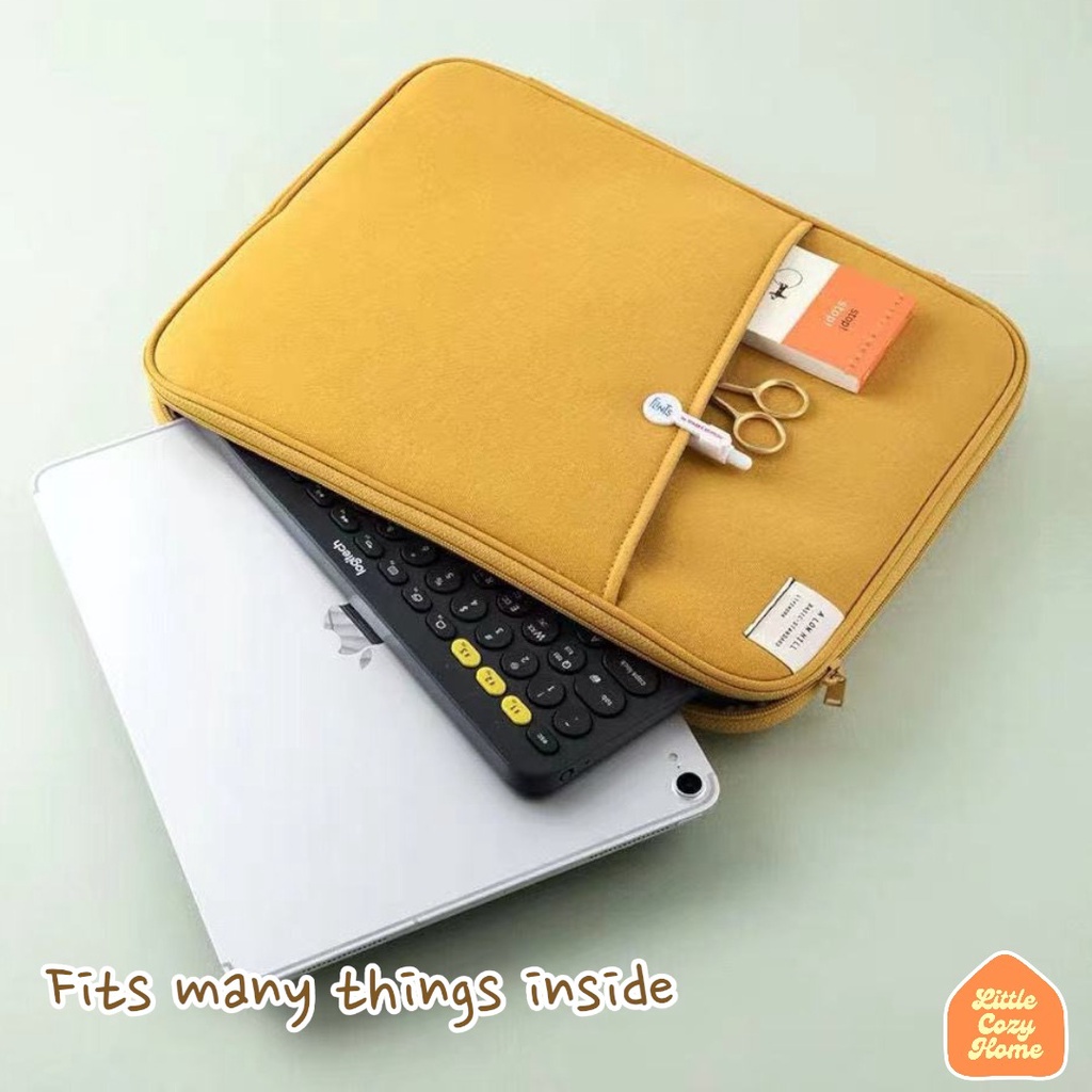 Pastel Tablet Laptop Sleeve 11 13 Inch / Tas Laptop Sarung Pouch Cover Komputer Leptop Multifungsi / Macbook Air 13in Kulit Leather Case Sleeve Mac Book