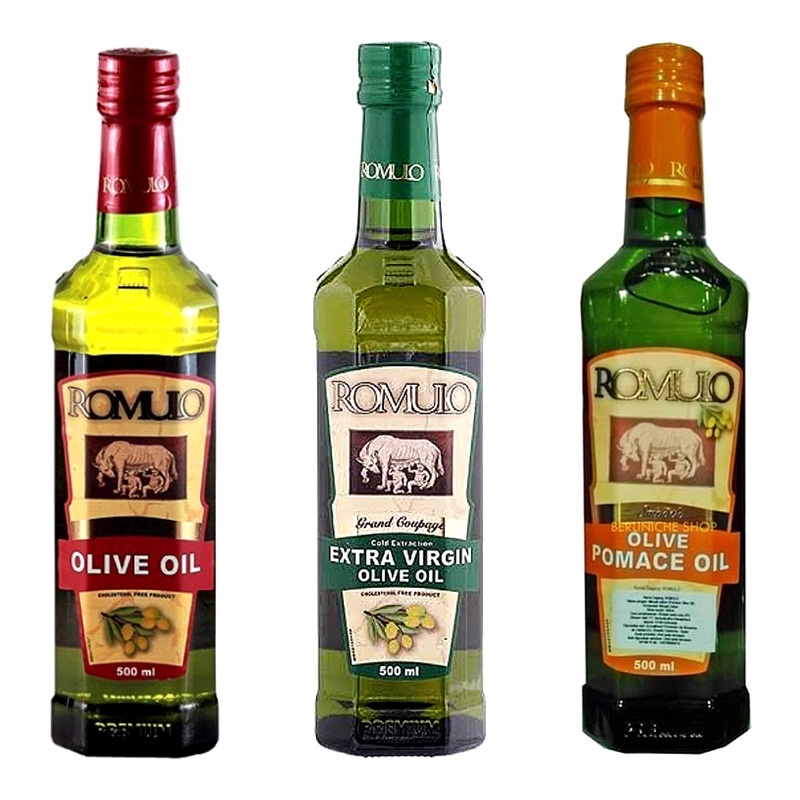 

Romulo Olive Oil 500ml - Minyak Zaitun / Minyak / Zaitun / Romulo / Olive / Pomace / Oil / 500ml / extra virgin olive oil