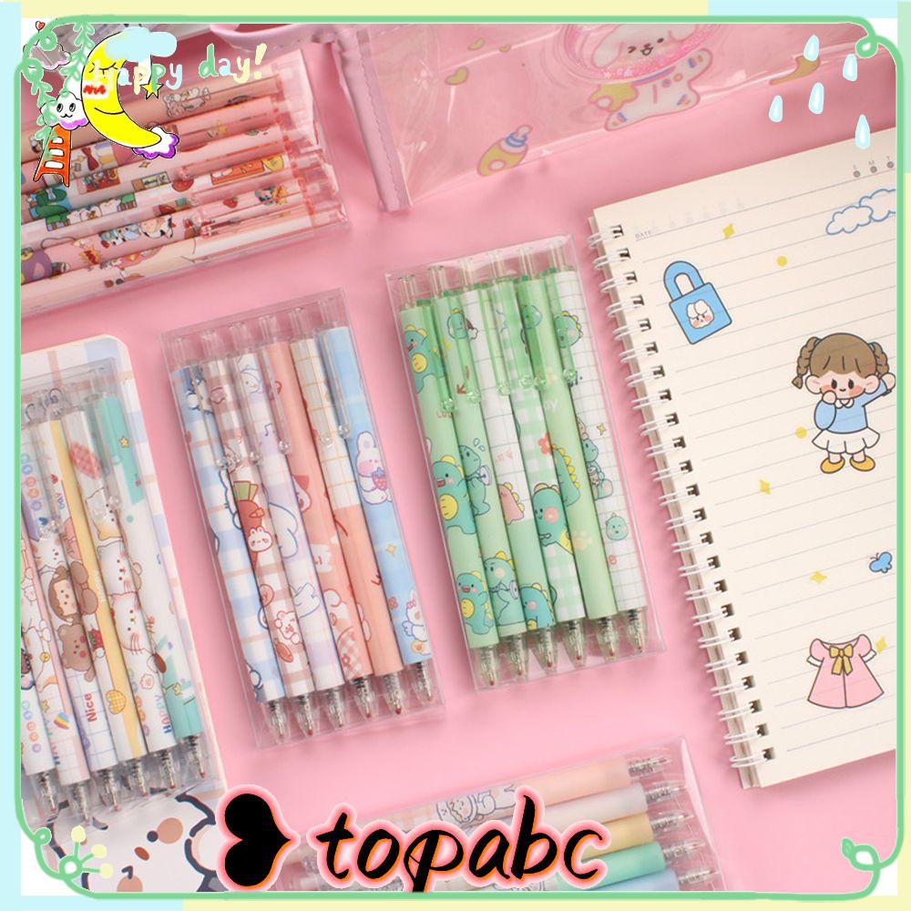 Top Gel Pen Hadiah Kreatif Hadiah Alat Tulis Kantor Cepat Kering Gambar Kartun Kawaii Tulisan Pulpen