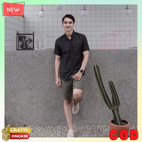 Baju Kameja Laki2 Berkerah Kemeja Motif Laki2 Rmja Hem Kmeja Cowok Keren Kemja Fashion Pria Baj Kene