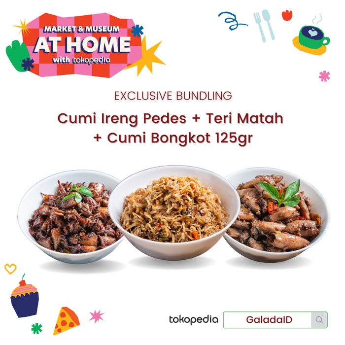 

⭐BISA COD⭐ Cumi Ireng Pedes + Teri Matah + Cumi Bongkot 125gr