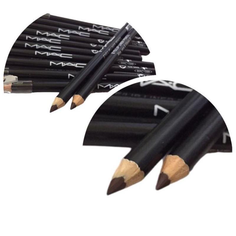 PENSIL ALIS M A C + SERUTAN / EYEBROW HIGH QUALITY HITAM COKLAT (ECER 1PCS)