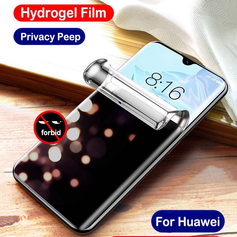 New Arrival Hydrogel Film Untuk Huawei Mate 50pro Privasi Peep Front Soft Screen Protector Untuk Huawei P50 Pro