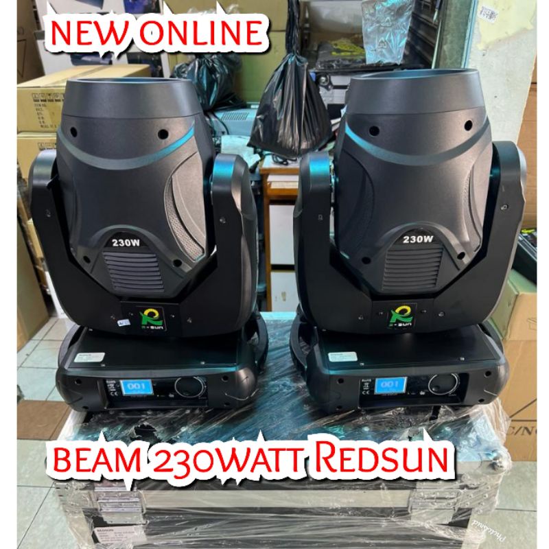 BEAM  230W 2UNIT FREE HARDCASE FULL COLOUR 7R REDSUN