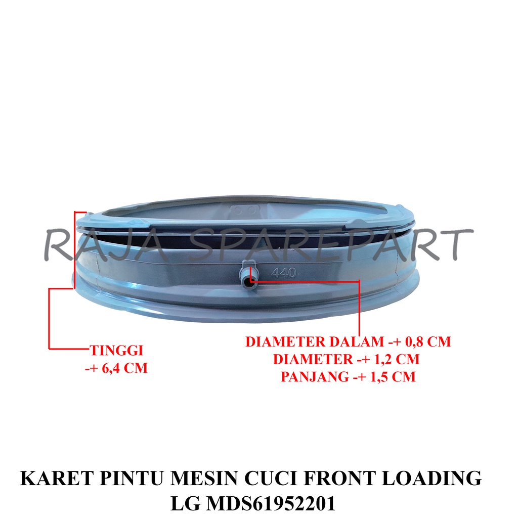 KARET PINTU MESIN CUCI FRONT LOADING LG MDS61952201