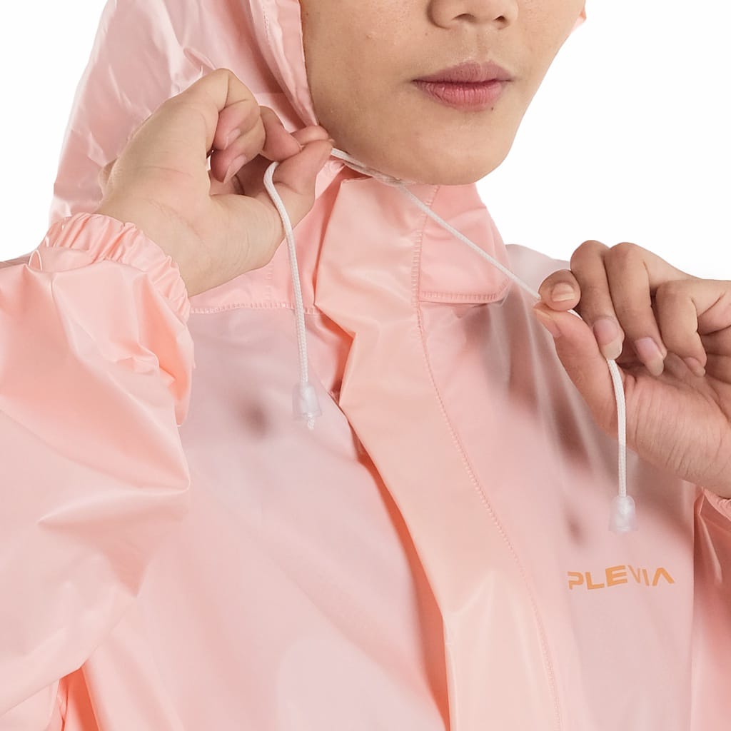 Jas Hujan Plevia Jaket Celana Andara 758 / Stelan Raincoat Pastel Korea Wanita Dewasa