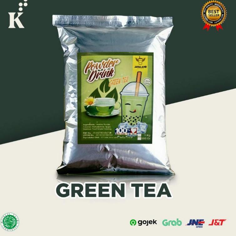 

☛ Restok Bubuk Minuman Bubble Powder Drink Green Tea ORIGINAL Javaland 1kg .,,.,.,