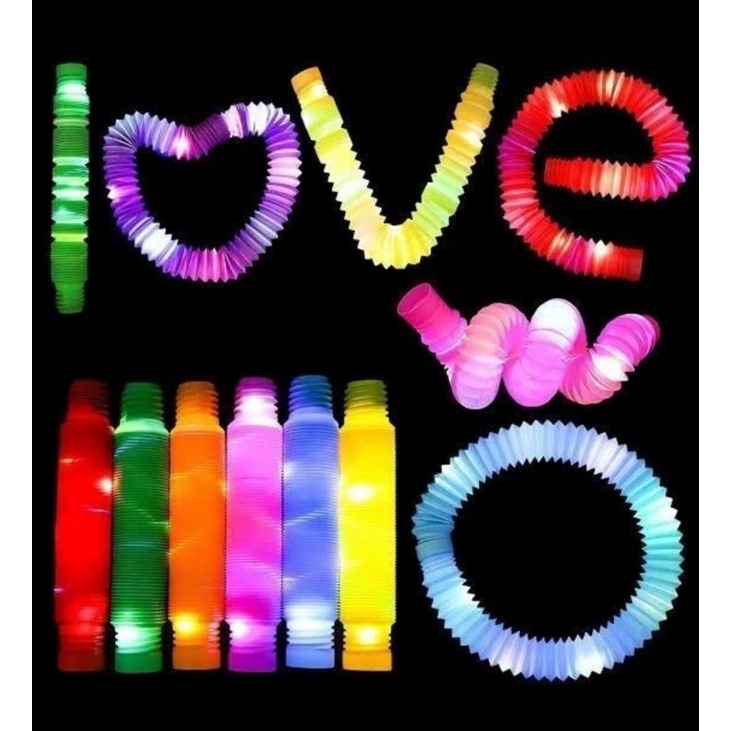 Lampu Stick Pipa Selang flexible Light Up Pop Pipes Toy Led