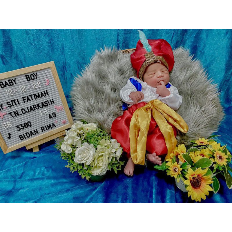 COD KOSTUM BAYI NEWBORN BAJU ALADIN KOSTUM PROPERTI NEWBORN PHOTOSHOOT | BAJU PHOTOSHOOT LUCU