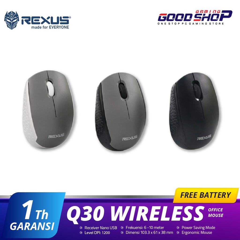 Rexus Q30 Wireless - Office Mouse