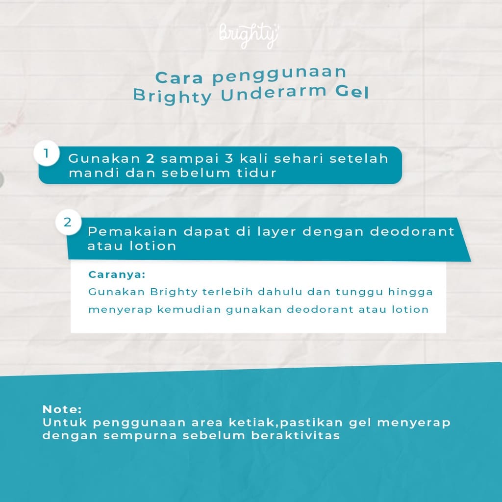 Brighty Glowing Underarm Pemutih Ketiak