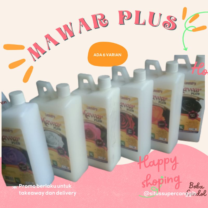 Jual Mawar Plus Super Laundry Pengharum Dan Pelicin Pakaian 1l Shopee