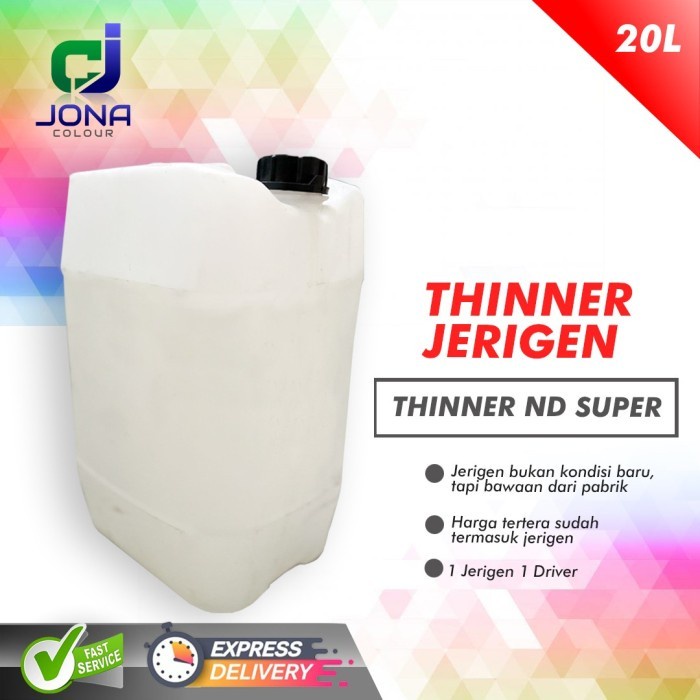 Thinner Thinner Nd Super Jerigen 20 Liter Kemasan Jerigen Pengencer Cat Dll