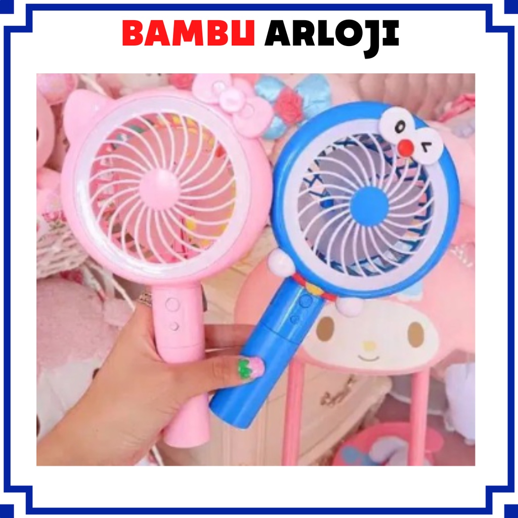 BAJ Kipas Angin Lampu Led Hand Mini Fan Usb Portable Karakter Kipas Angin Tangan Karakter doraemon - PR039