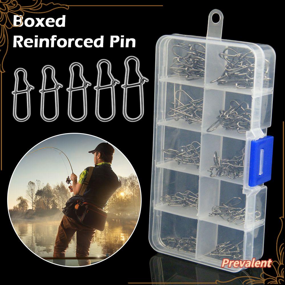 Preva 100pcs Konektor Garis Kait DIY Kotak Pancing Fishhook
