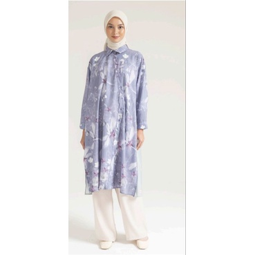 Tiera Long Tunic Riamiranda Winter 2022 RM Atasan Kemeja Blouse Ria Miranda