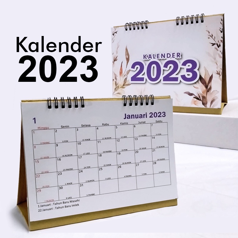 Jual Kalender Meja Kalender Duduk Notes Kotak 2023 Shopee Indonesia 6731