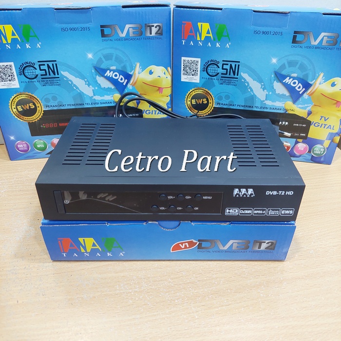 NEW STB TV Digital DVB T2 Set Top Box Merek Tanaka type T2 STB Tanaka