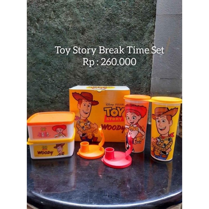 paket bekal makan Tupperware Break Time Set NEMO TOY STORY PRINCESS