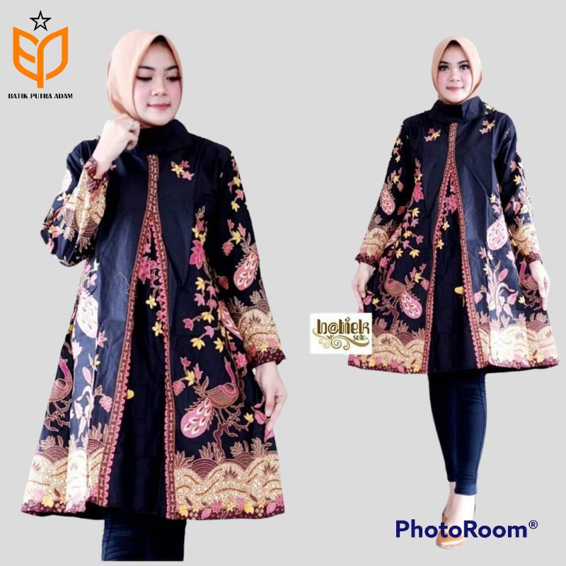 atasan batik KEKINIAN 2022 baju batik wanita size S-5L tunik batik wanita