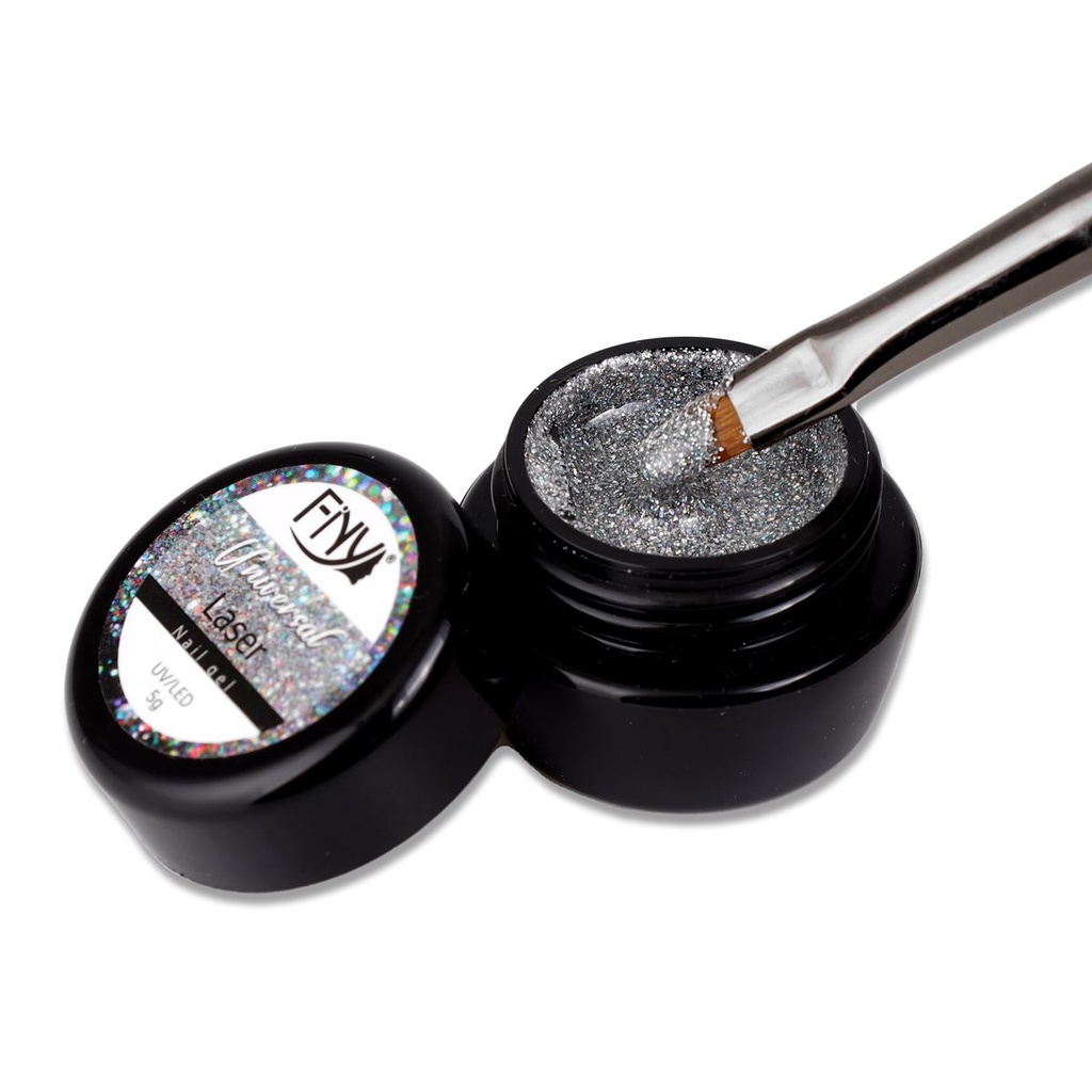 FINY SHINY UNIVERSAL LASER GEL POLISH HOLOGRAM / GLITTER NAILART POT / KUTEK GEL GLITTER BEST SELLER