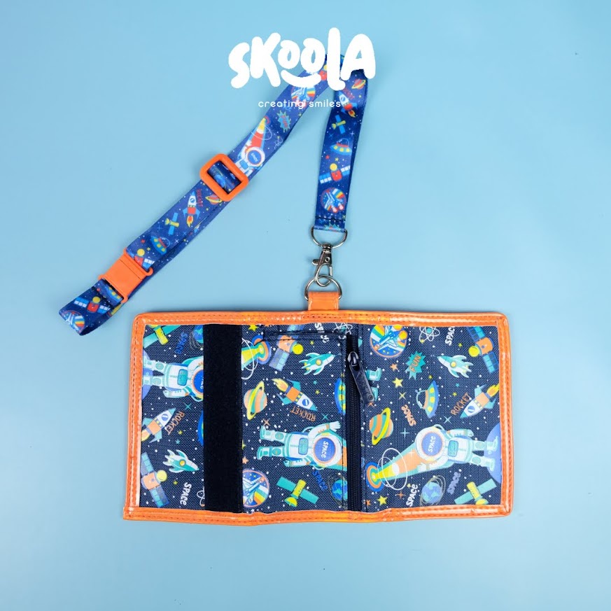 Skoola Dompet Mini Lanyard Anak Laki - Laki Astronot Bola - Rira Dara Aira