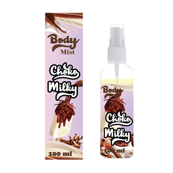 Kanzo - Parfum Body Mist Choko Milky 100ml / Body Mist Choko Milky 100ml / Parfum Coklat Milky 100ml Unisex