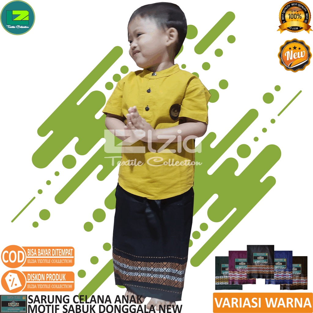 Sarung Celana Anak Laki laki Motif Donggala New 1 - 7 Tahun KAFILAH