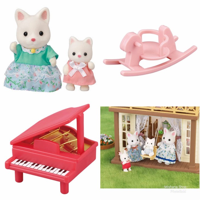Mainan Rumah Boneka Sylvanian Families Hillcrest Home Gift Set 2 Figur #Original