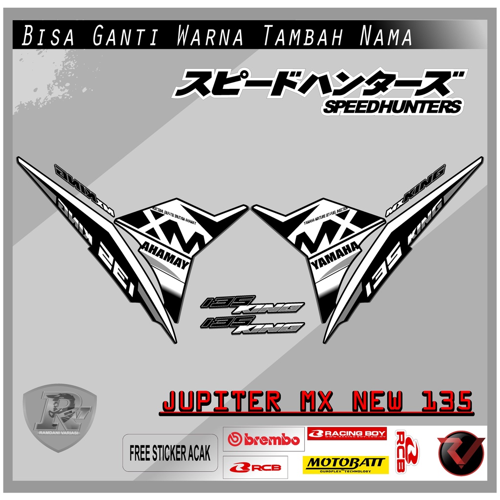 STRIPING VARIASI NJMX/STICKER MX NEW 135