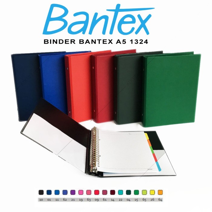 

MULTI RING BINDER A5 20 HOLE BANTEX - 1324 / BINDER