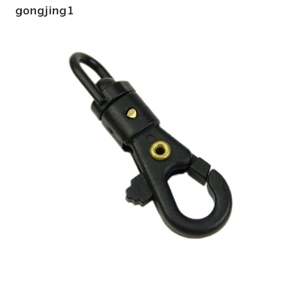 Ggg 10pcs Survival Carabiner Mini Rotatable Buckle Quickdraw Gantungan Kunci Alat ID