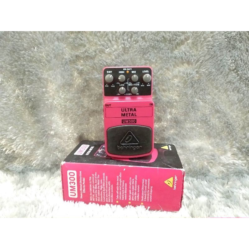 Efek gitar Behringer ultrametal um300 distorsi metal no metalzone no delay reverb