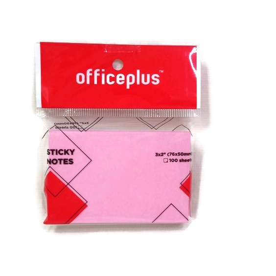 

Gramedia Surabaya - Office-Plus Sticky Note 3X2" 100Sht Pink