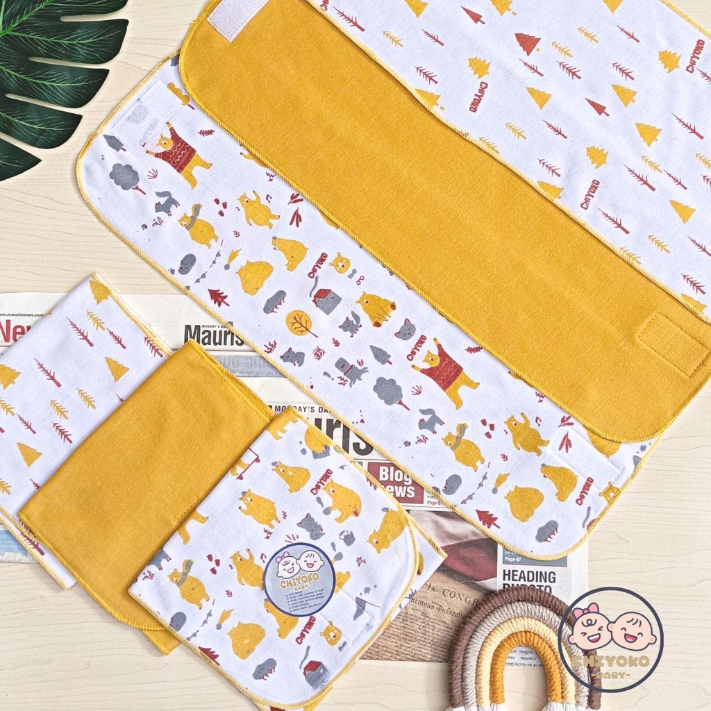 6 Pcs Gurita REKAT Bayi Baru Lahir Serian MUSTARD Chiyoko Baby