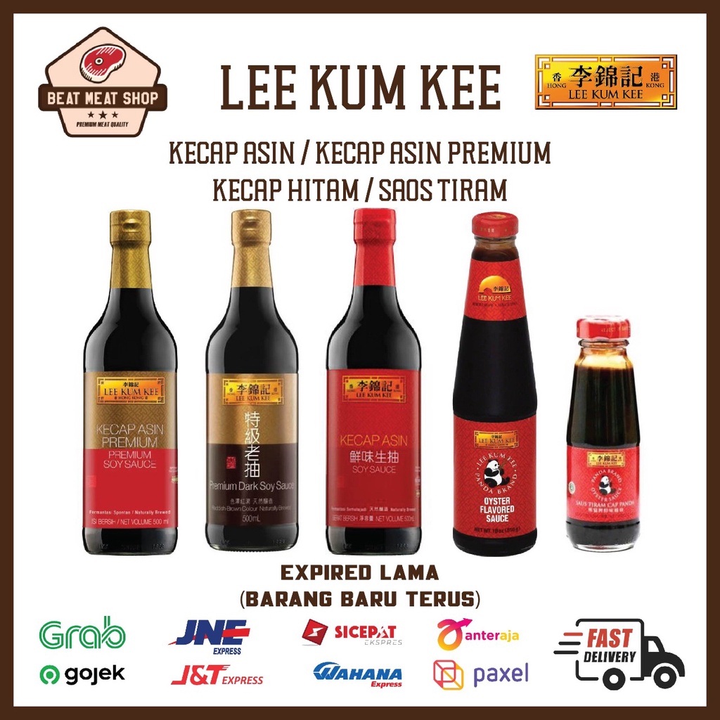 

Lee Kum Kee Oyster Sauce Saus Tiram / Soy Sauce Premium / Keca