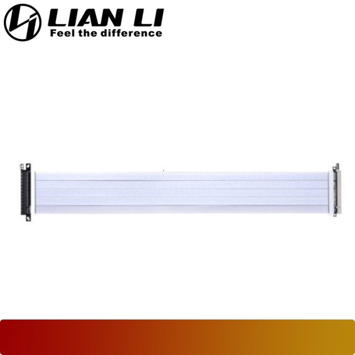 LIAN LI 600mm PCI-e 4.0 riser cable - Putih