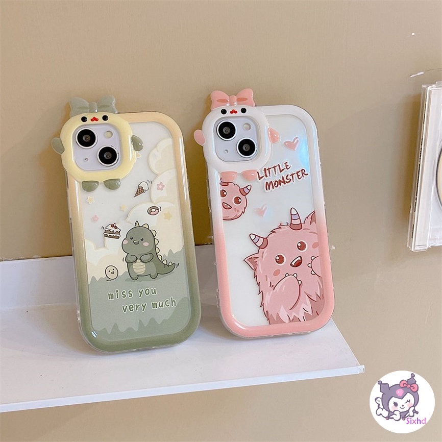 Realme Soft Case Pelindung Desain Kartun Monster Kecil Lucu Untuk C35 C31 C30 C25Y C21Y C25 C15 C12 C11 C21 C20 C17 C3 9i 7i 6i 5i 5s 5 Narzo 50A