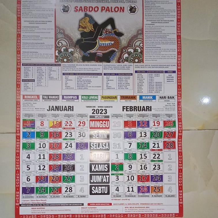 

[N-3R ✓] KALENDER KEJAWEN 2023 (sabdo palon original),kalender jawa murah 2023,kalender 2023 hitungan jawa,-top produk