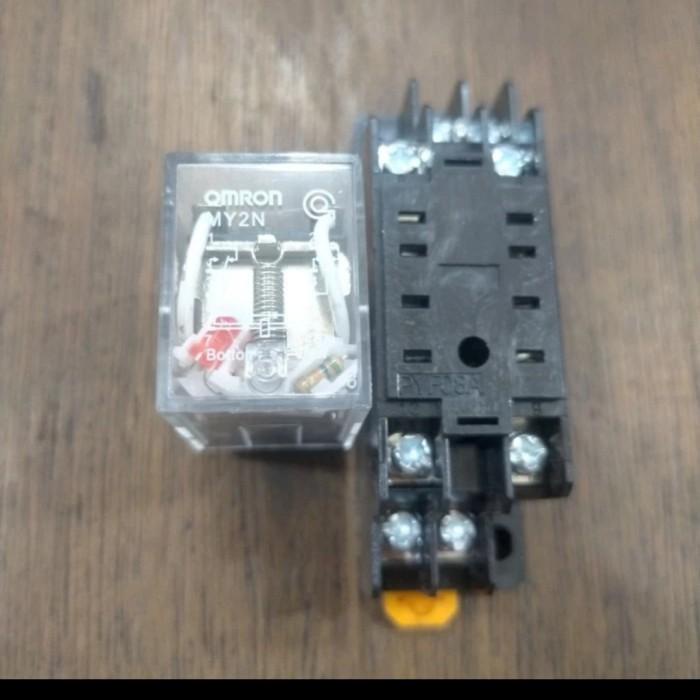 Relay Omron My2N 110V 8Kaki+Socket 27