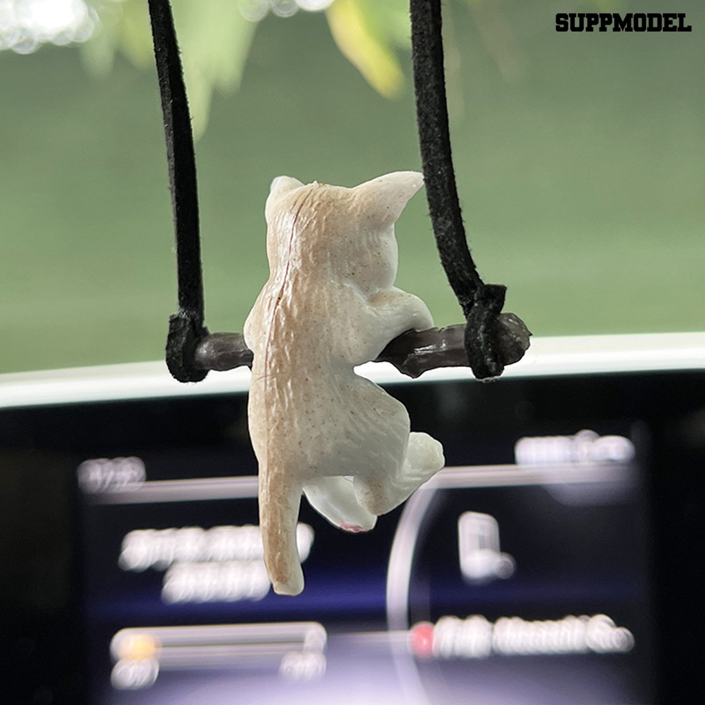 [Auto] Liontin Mobil Desain Kartun Tidak Mudah Luntur Ramah Lingkungan Kuat Ketangguhan Pengerjaan Halus Dekorasi Langsung Gantung Kreatif Lucu Cabang Kucing Spion Liontin Untuk Hadiah