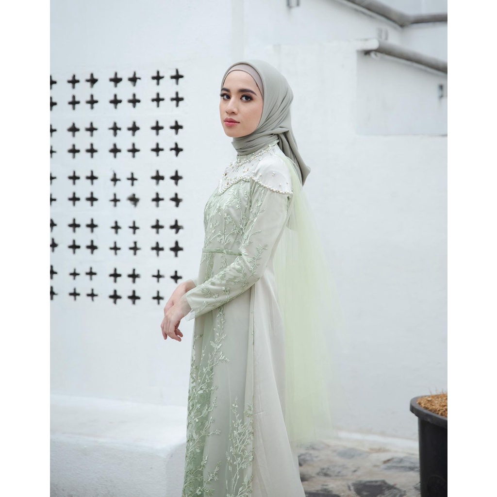 GAMIS TERLARIS BRUKAT NAMIRA / GAMIS FASHION REMAJA/GAMIS PESTA KONDANGAN NIKAHAN SIZE S M L XL