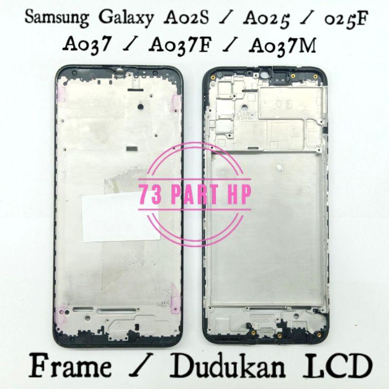 Original Frame Bezzel Tulang Tengah - Samsung Galaxy A02S - A025 - A025F - A037 - A037F - A037M - Be