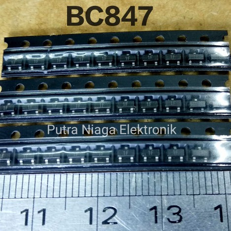 Transistor SMD BC847 SOT-23 NPN sot23 Code marking : 1F putr4n14 Ayo Beli