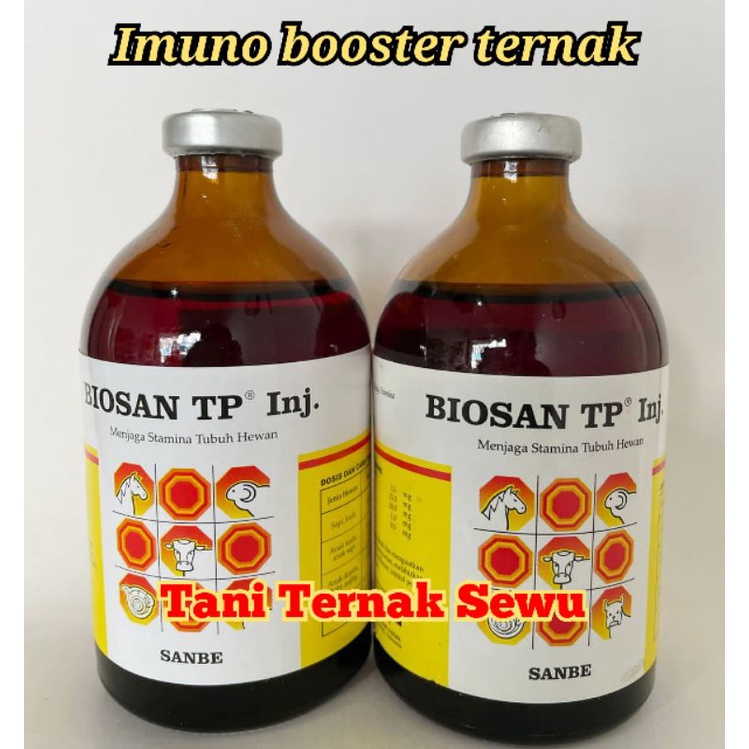 BIOSAN  ATP 100ml inj pemberi energi & obat ambruk sapi domba kambing