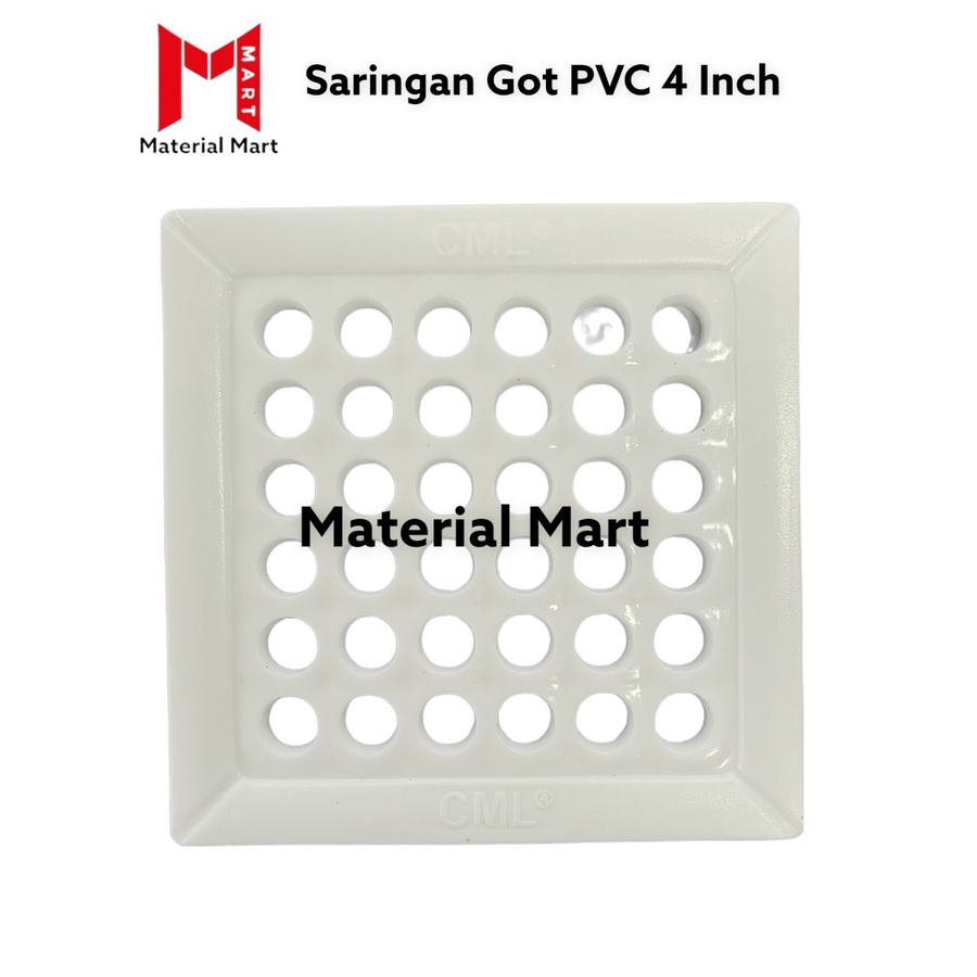 Saringan Got Kamar Mandi 4 Inch | Saringan Got Plastik 4&quot; | Floor Drain | Material Mart